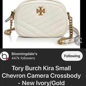 AUTHENTIC TORY BURCH KIRA CHEVRON SMALL CAMERA BAG